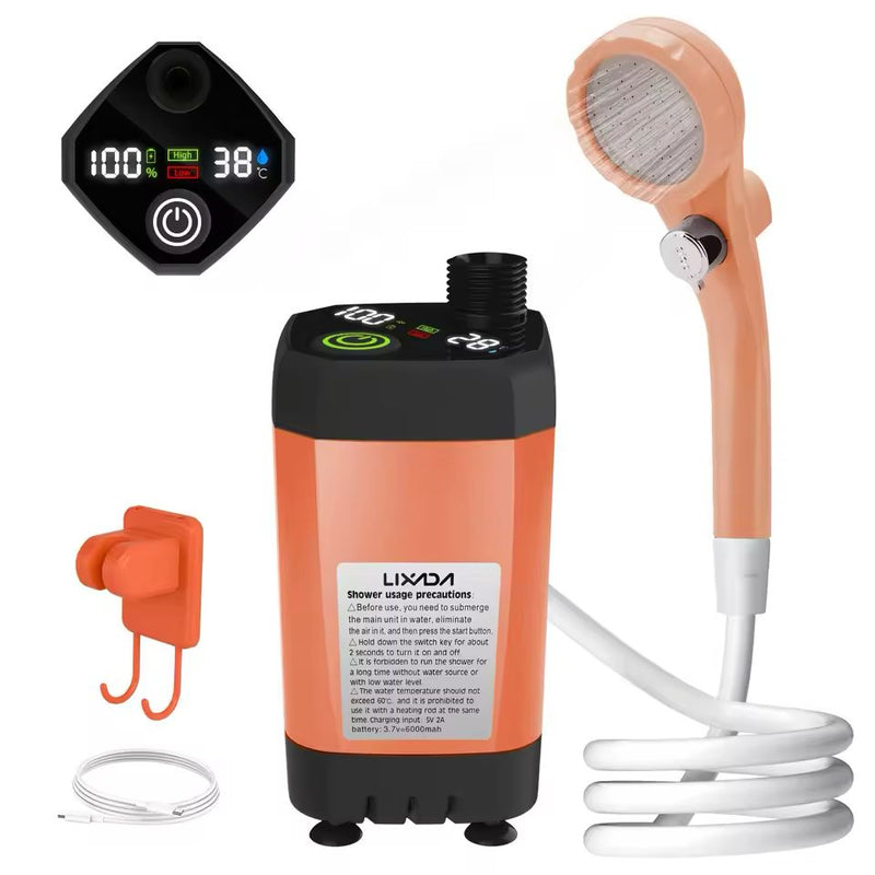 Bomba Chuveiro para Acampamento - Display Digital