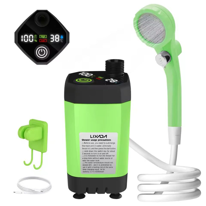 Bomba Chuveiro para Acampamento - Display Digital